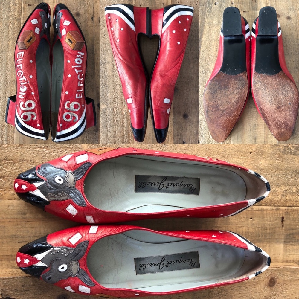 Vintage Margaret Jerrold 1996 Election Pop Pumps - Picture 6 of 8